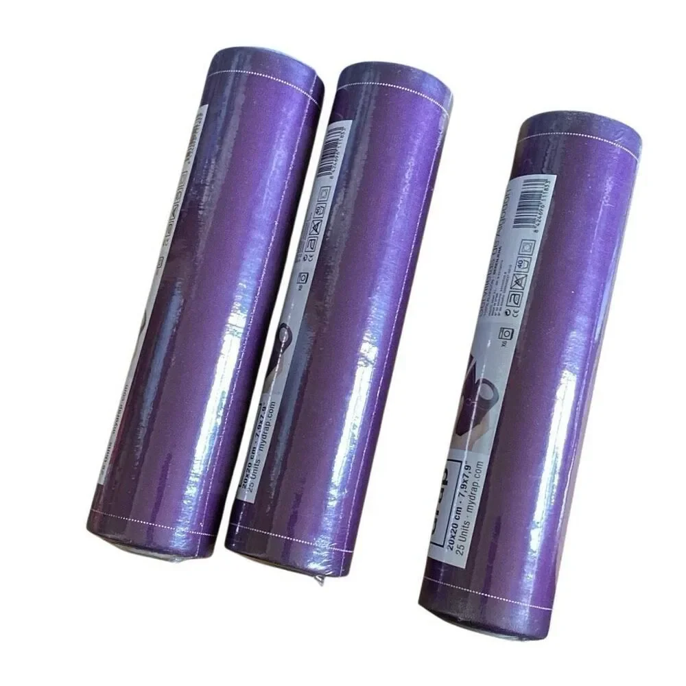 MY drap Cotton Napkins 25 Count x3 PURPLE Table Linens 20x20 cm NEW